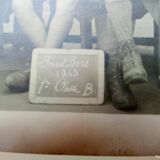 Old school photo 1st b class 1943 bordeaux - paul bert bordeaux school - f.lefebvre