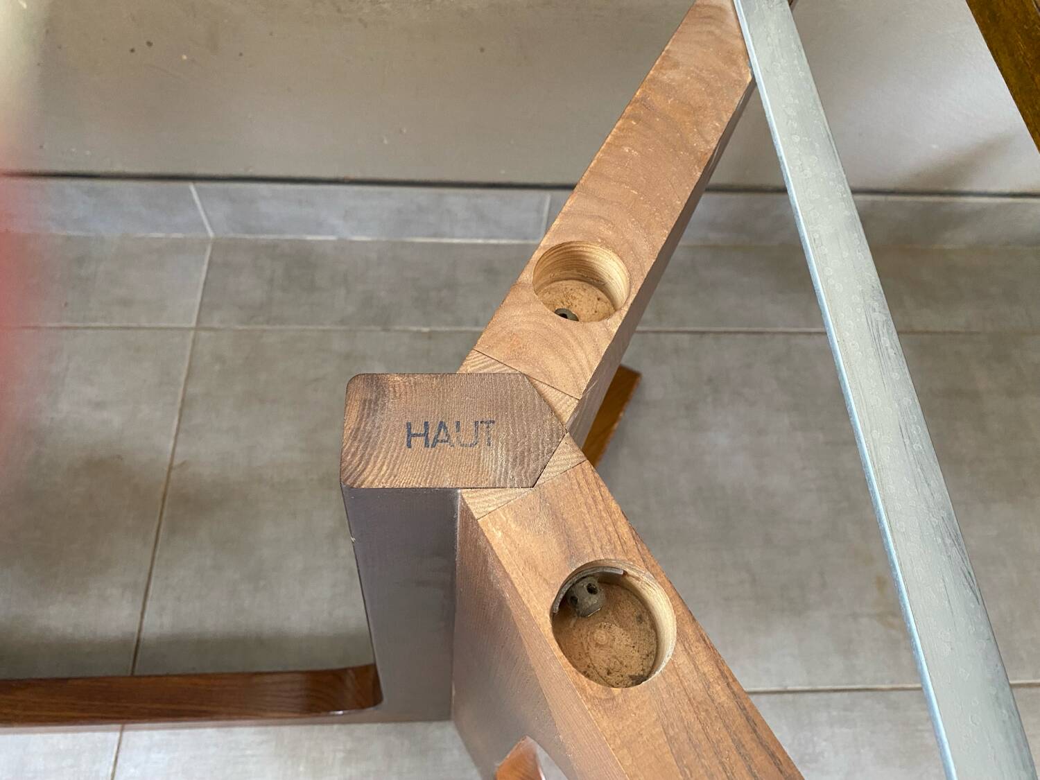 Vintage oval Baumann table