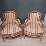 Paire de bergere style Louis XVI