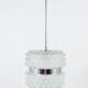 Suspension en verre facetté chromé style Karl Fagerlund des années 1960