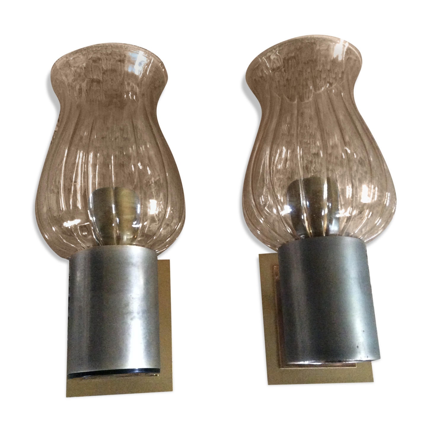 Pair of vintage wall lamps