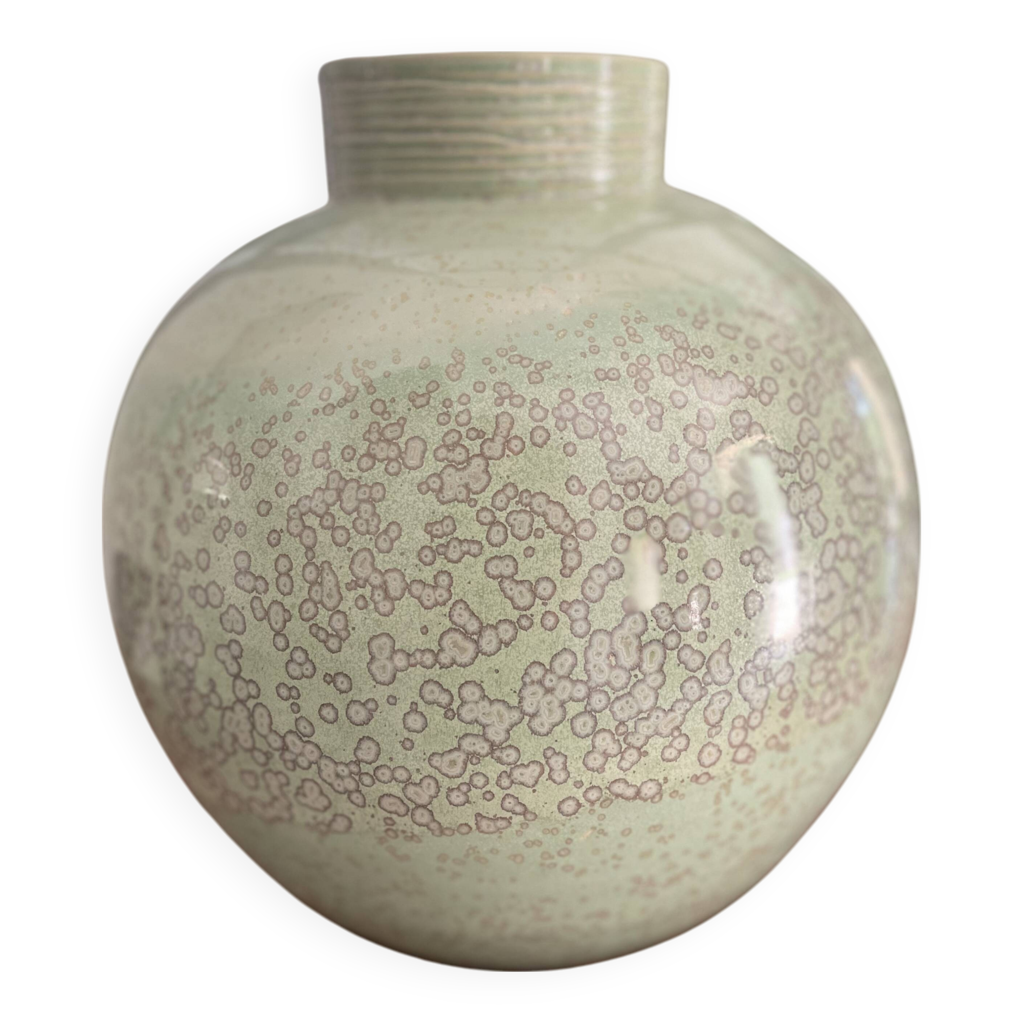Ceramic ball vase