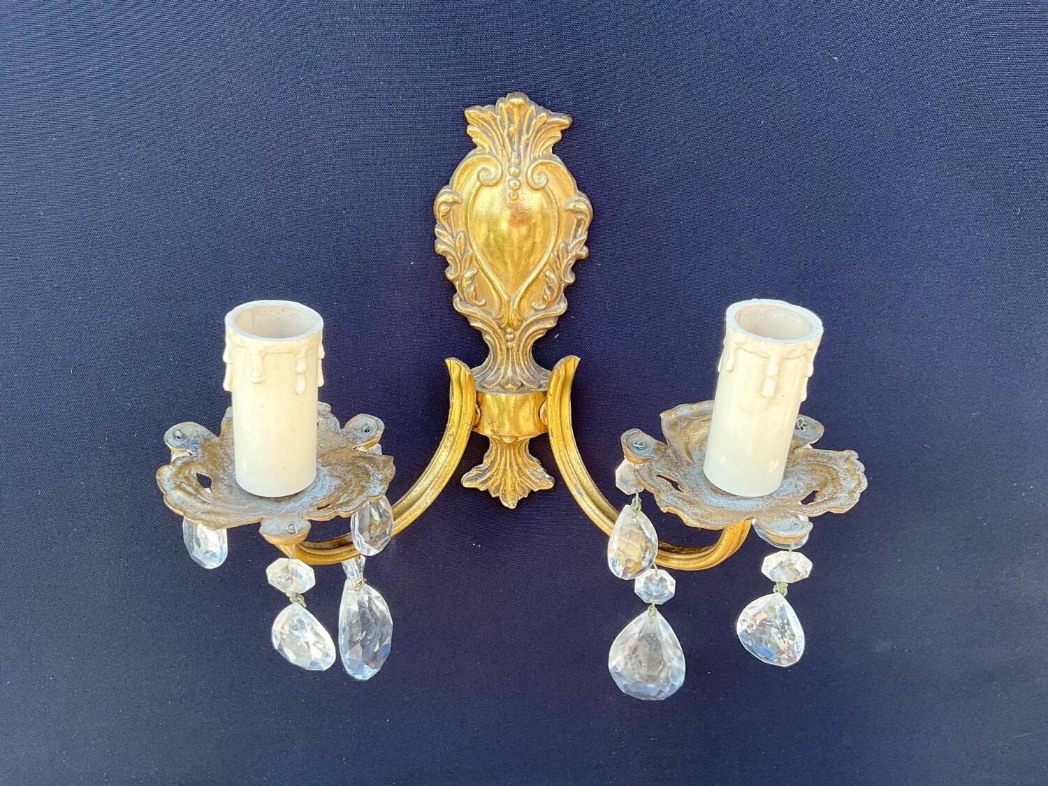 Paire d’appliques Louis XV en bronze
