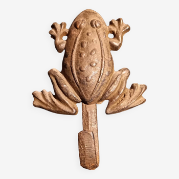 Cast iron frog key holder