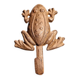 Grenouille en fonte support porte clés