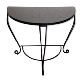 Wrought iron feet console