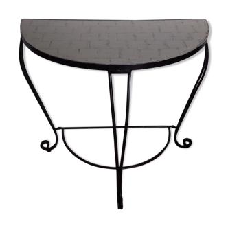 Wrought iron feet console