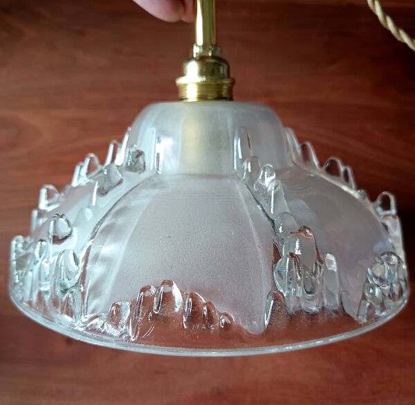 Paire SUSPENSIONS art déco ezan Jean Gaultier, suspensions vintage 1930 Fra