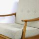Beige boucle german bund armchair, 1970s