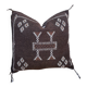 Handwoven cactus silk cushion cover: Berber bohemian cushion