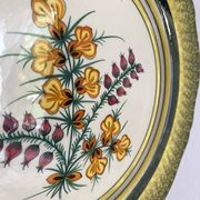 Henriot Quimper decorative plate with flowers