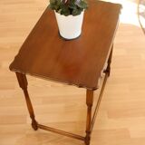 Side table made of walnuttreewood, vintage from the 1960s