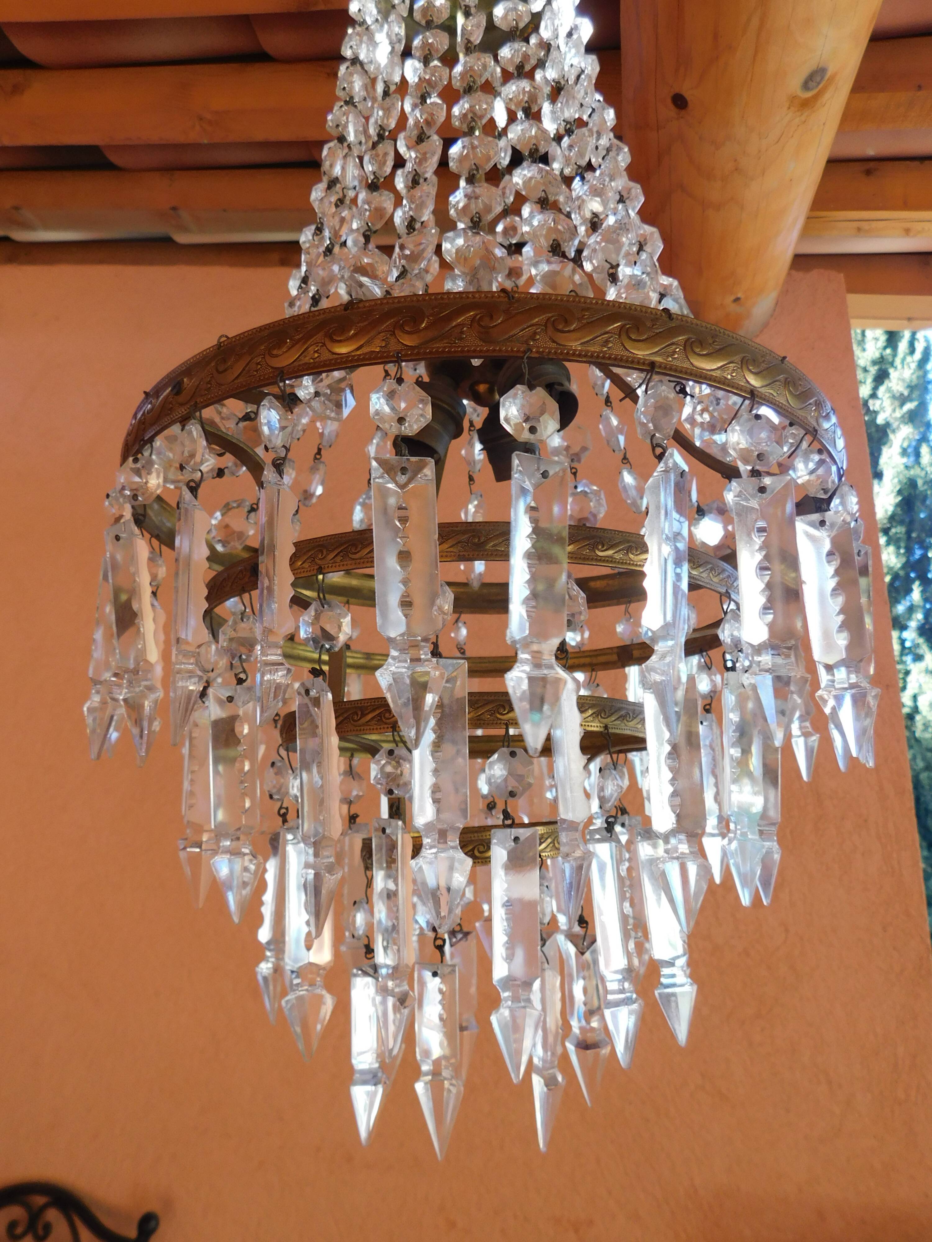 Balloon chandelier with tassels ø 30 cm