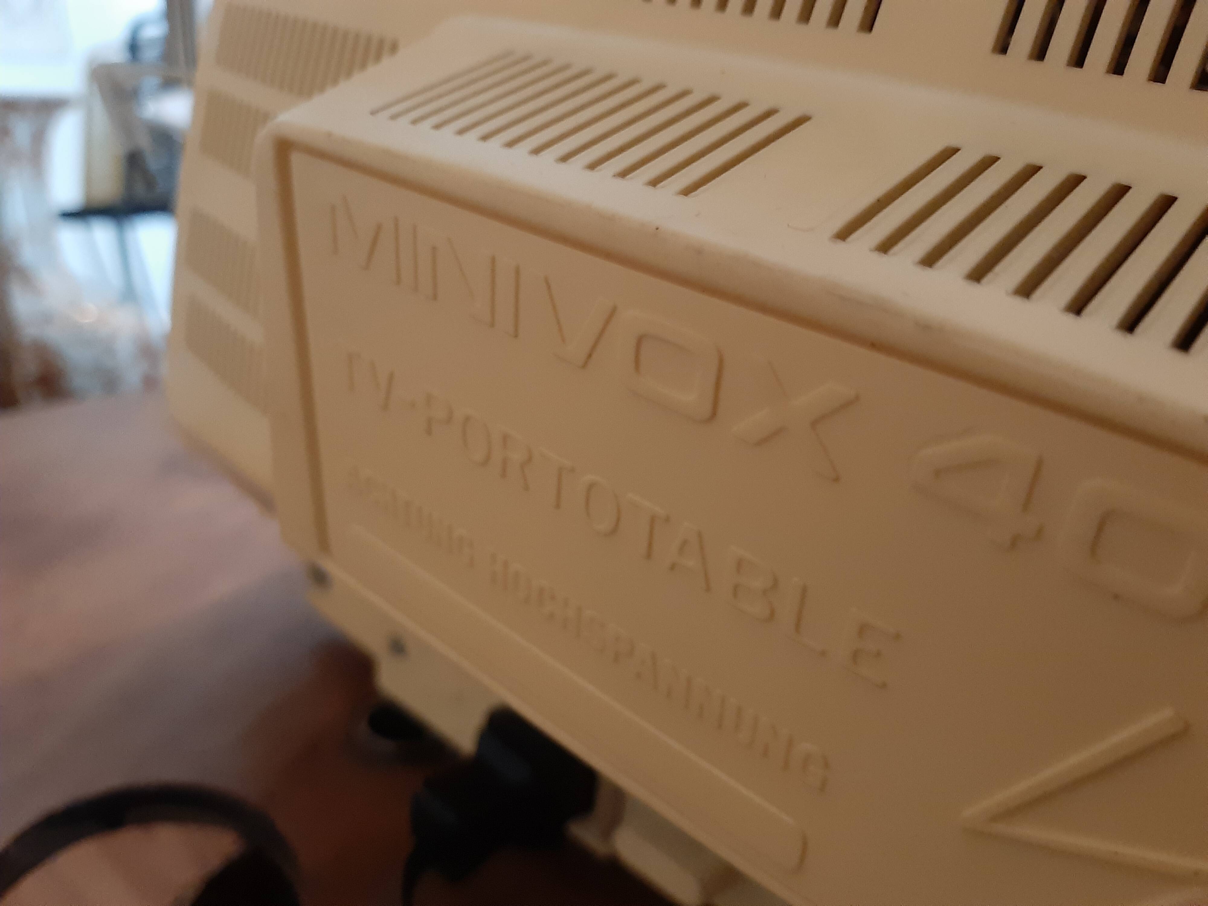 Yellow minivox vintage tv