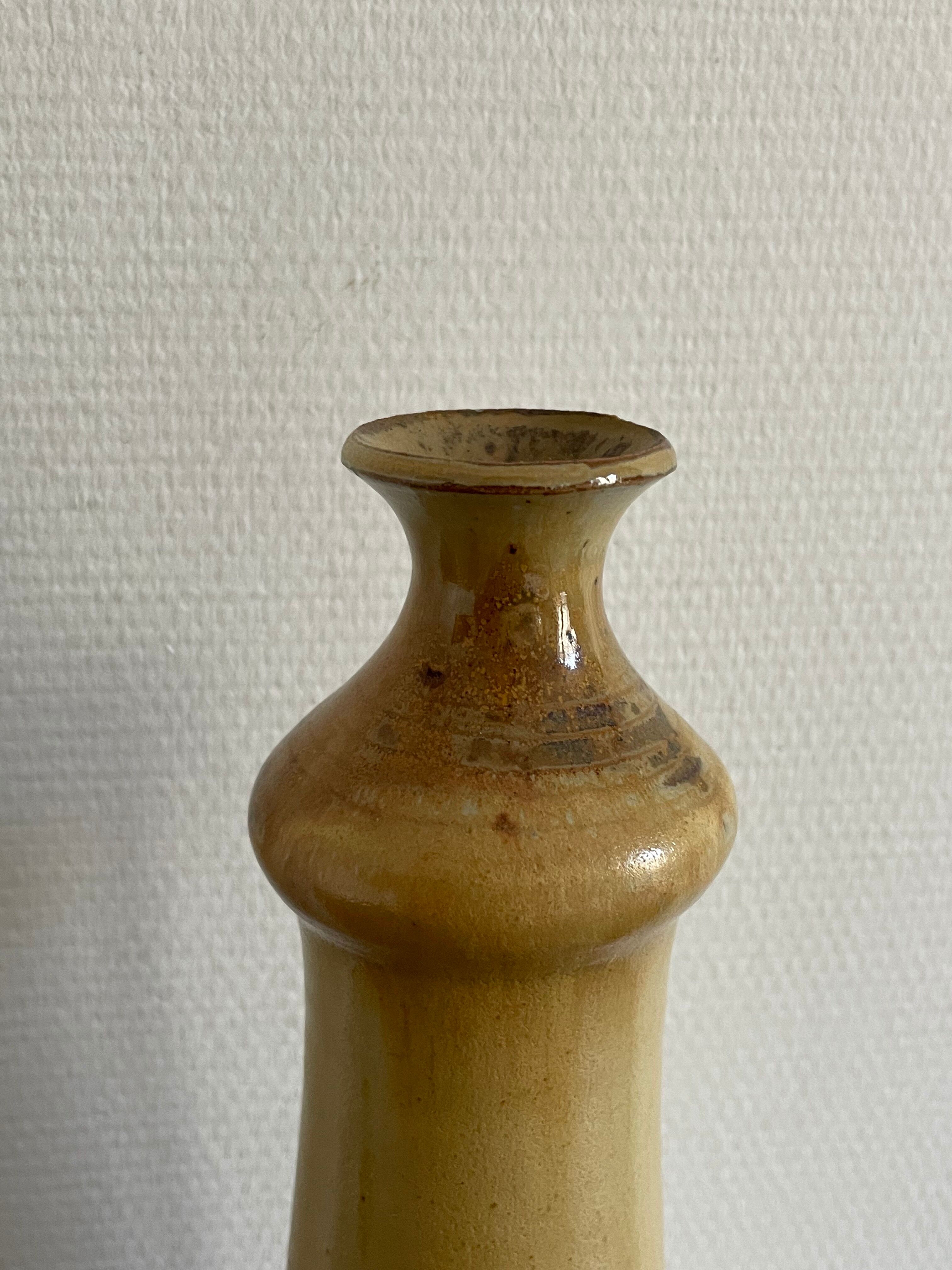 Vintage stoneware soliflore vase