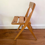 Scandinavian vintage wooden chair for children