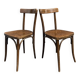 Bistro chair in turned wood, Thonet style