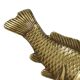 Vintage Heavy Solid Bronze Koi Carp Statue