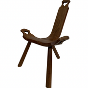 Chaise espagnole vintage brutalist design minimaliste