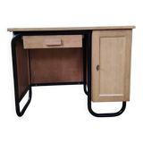 1950s desk in wood and tubular metal