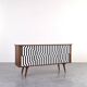 Buffet Op-Art du milieu du siècle, années 1960.