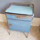 Pair of metal bedside tables and shelves formica years 60 in their juice