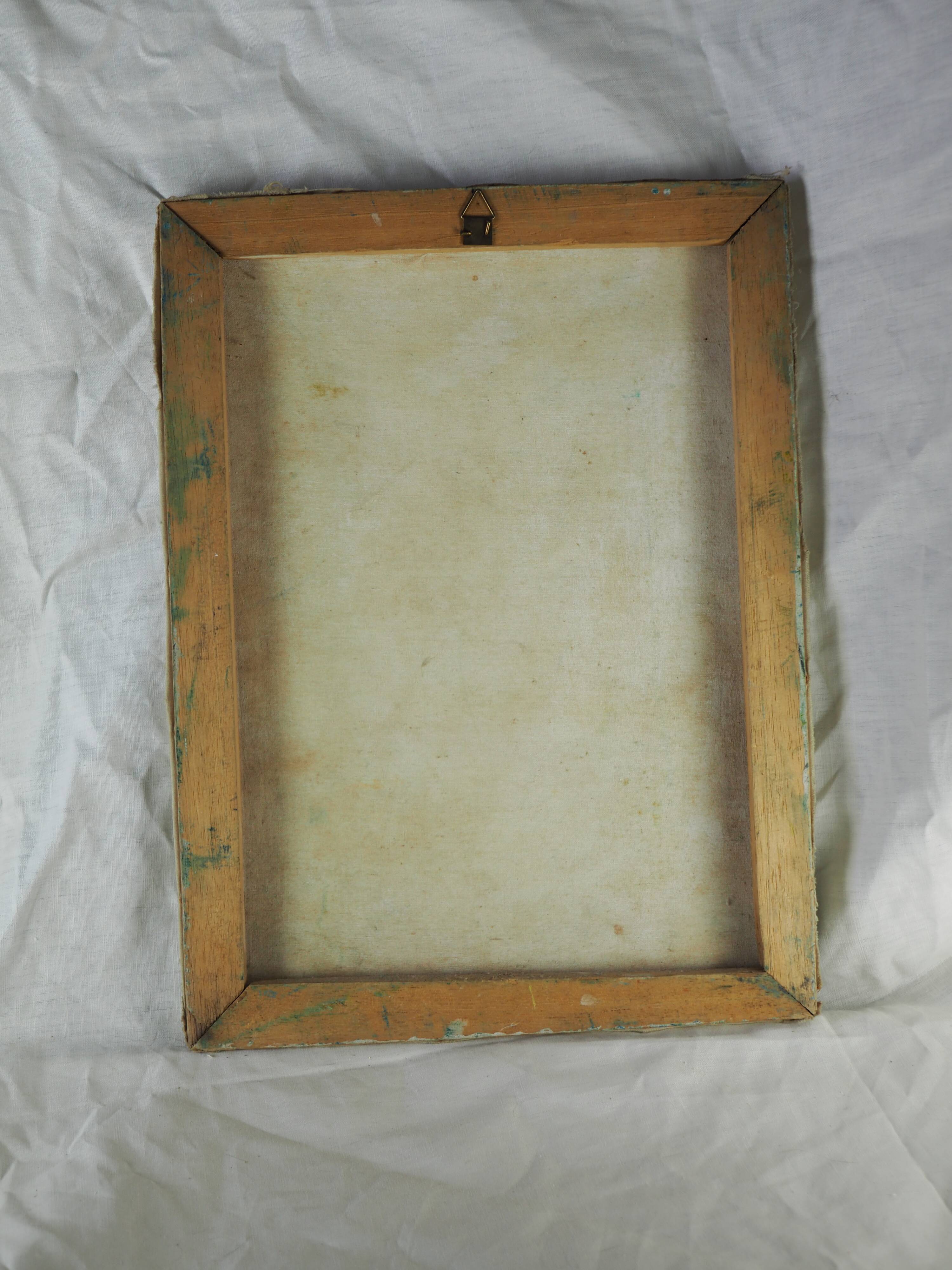 Haitian peasants, forest and hills - Haitian school, P. René - 1970s