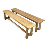 Pair of farm benches