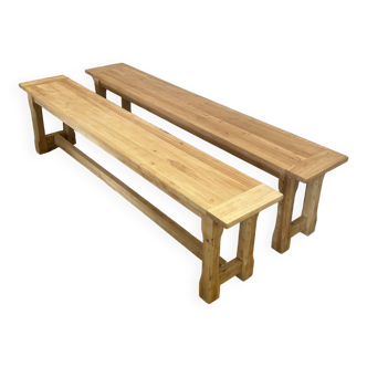 Pair of farm benches