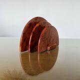 Art deco letter holder in elm burl 1930