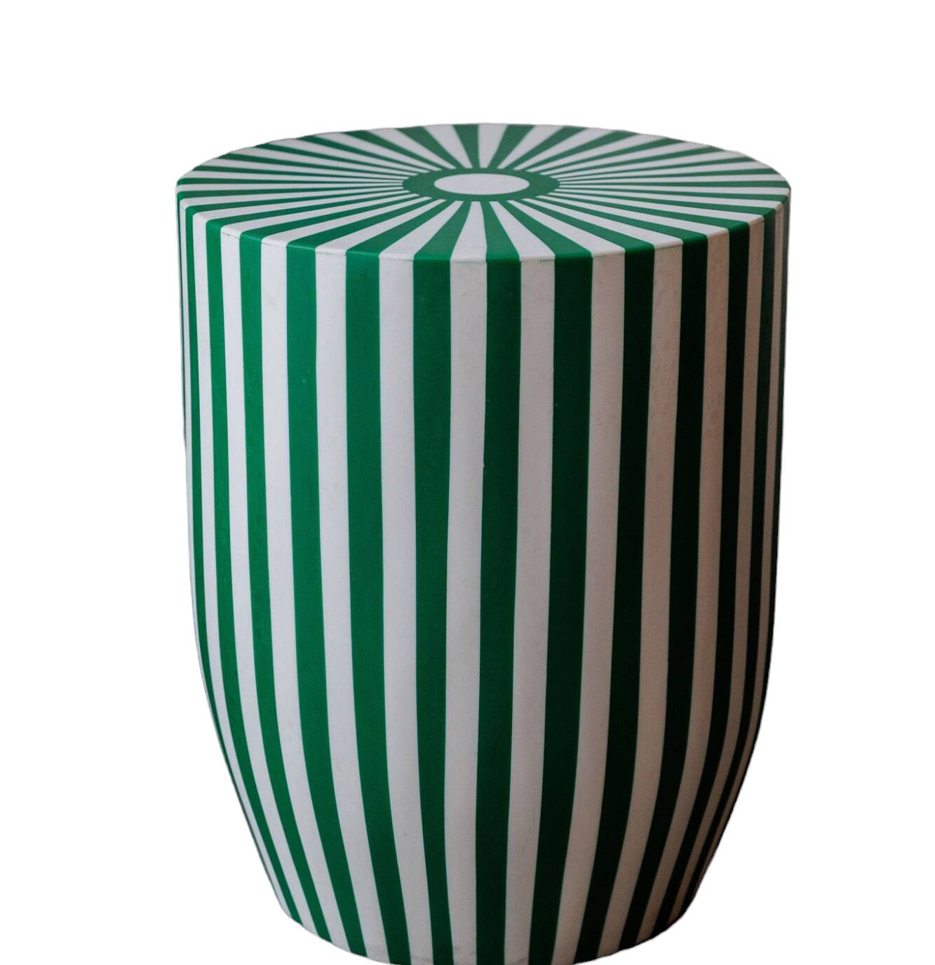 Striped side table or stool