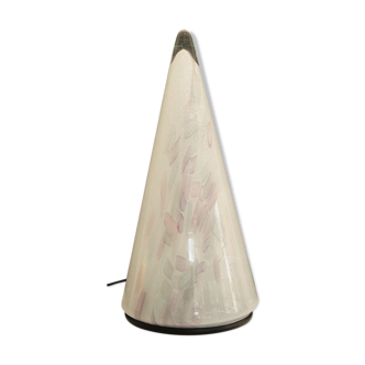 Murano 1980 glass Italian modern cone lamp