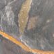 Vintage 1970s Italian Black Marble Vase – Natural Ochre Veining Accent