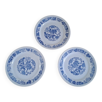 Lot de 3 grandes assiettes plates