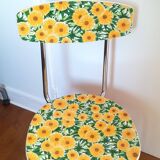 Chaise formica motif fleurs