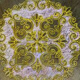Venetian tray in gilded wood