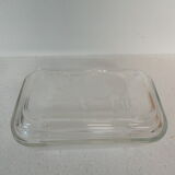 Glass butter dish