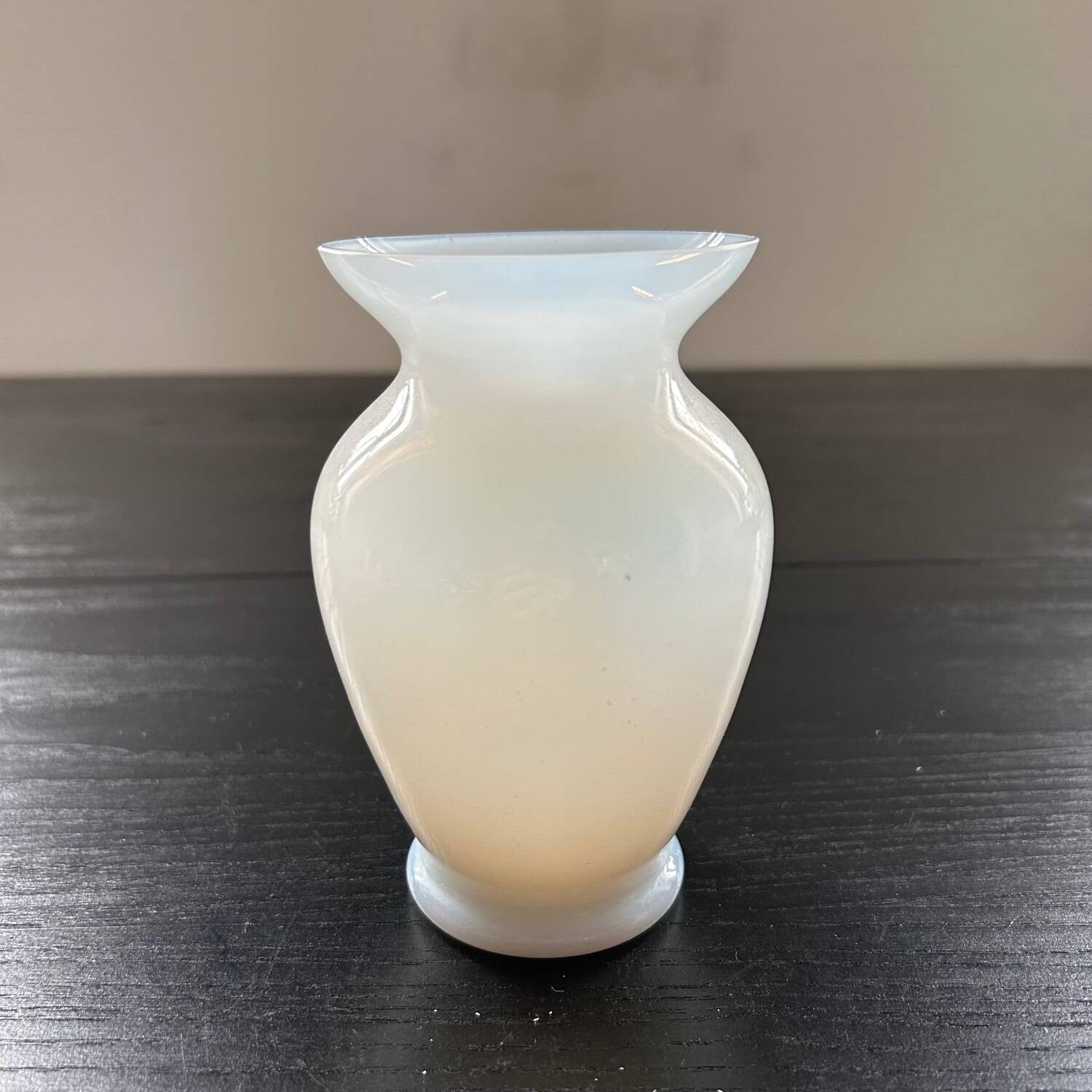 White opaline vase