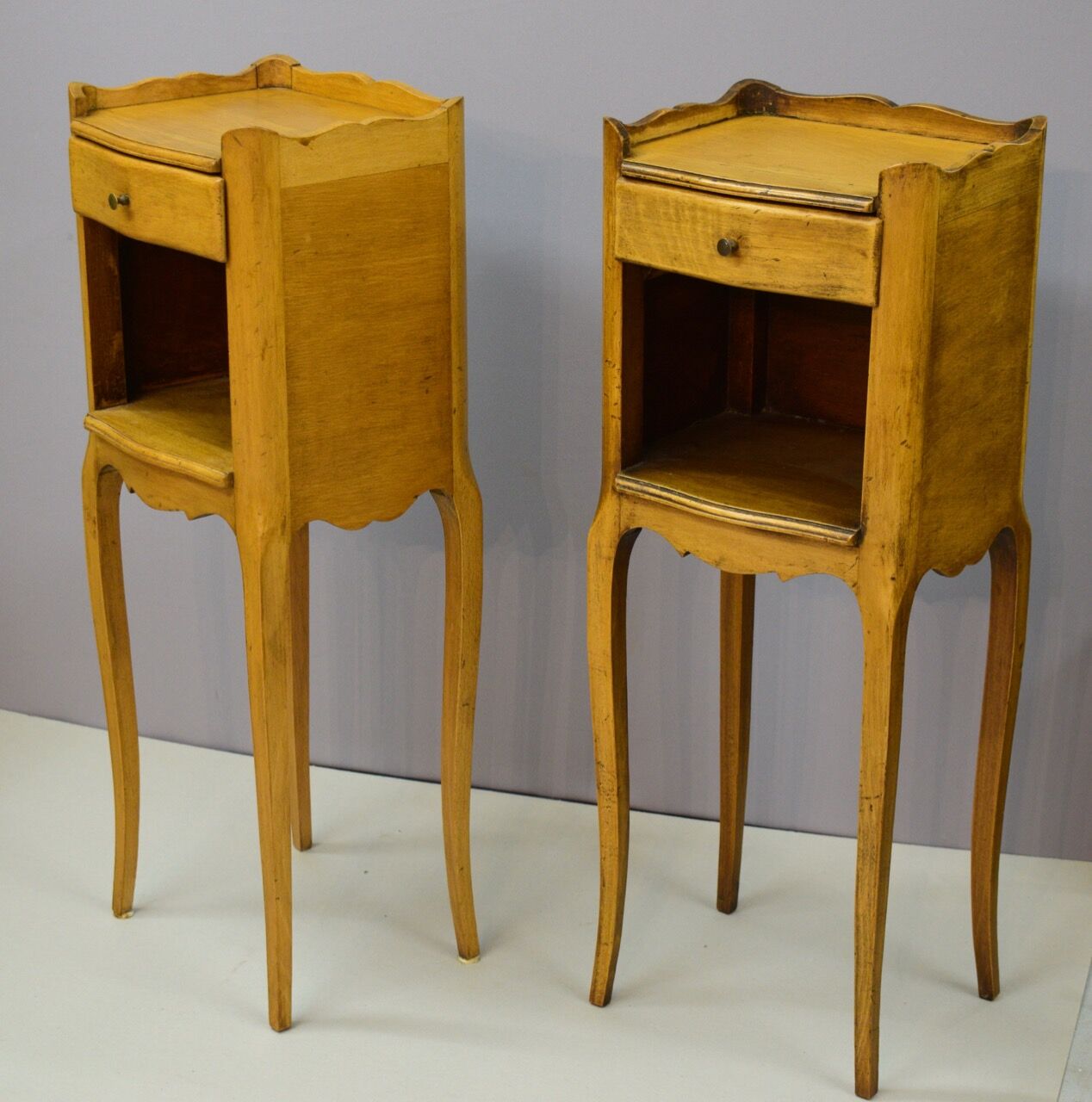 Pair of small Louis XV-style bedsides
