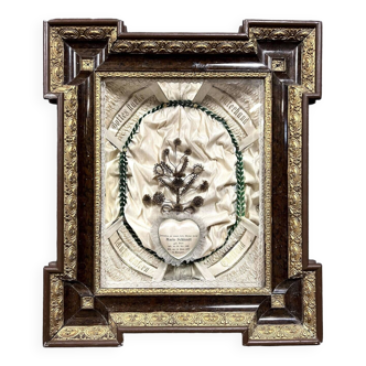 Napoleon III period reliquary frame made for Marie Schinnél