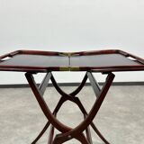 Folding table in mahogany in the style of the Vienna Secession.