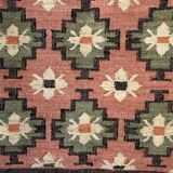 jute-cotton kilim rug, handmade