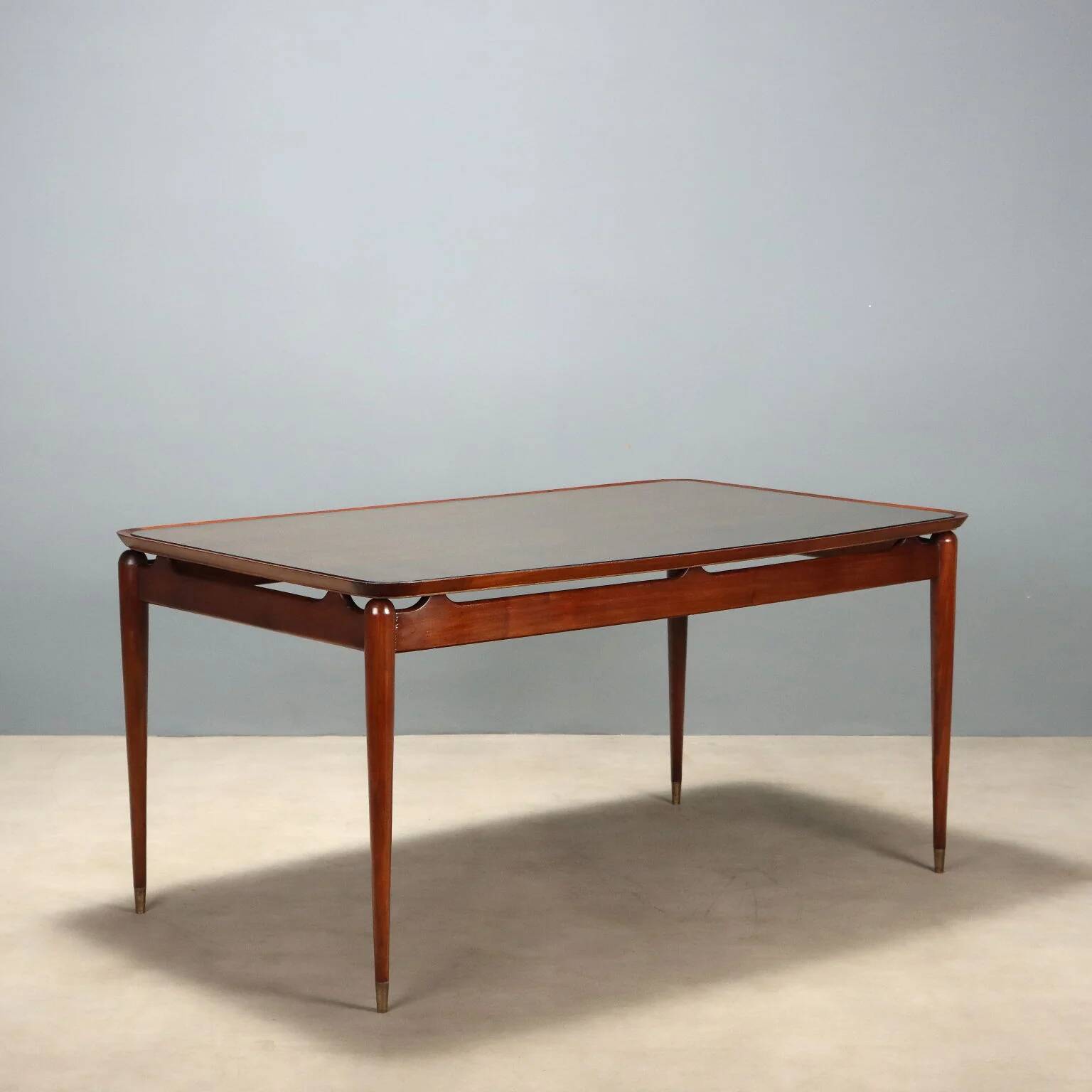 Table à manger vintage en teck, design italien, années 1950-1960