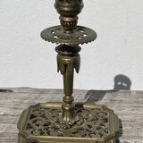 Bougeoir Victorien en bronze doré