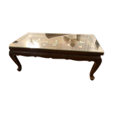 Chinese lacquered and inlaid coffee table