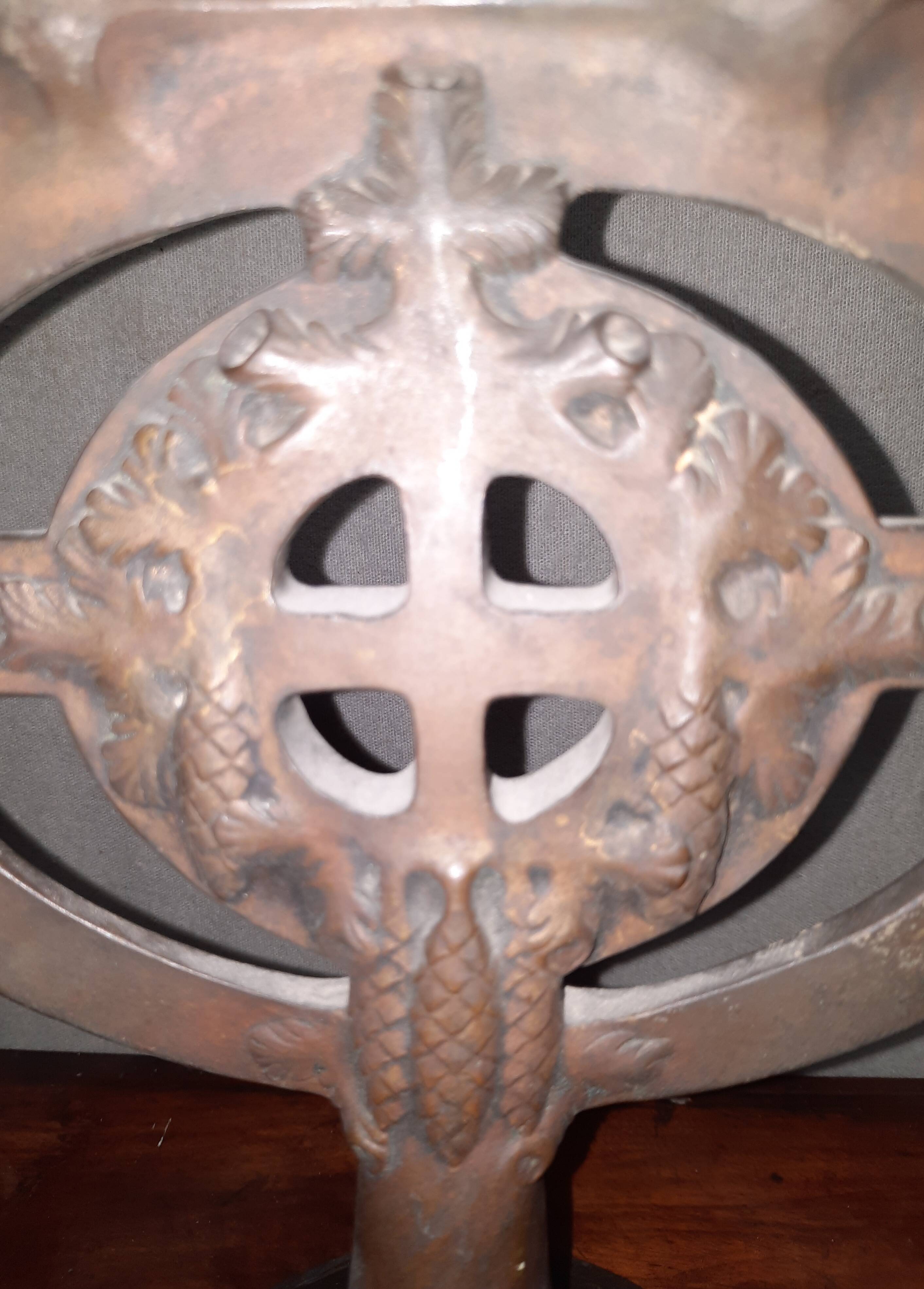 Pair of bronze candlesticks