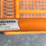 Bench - vintage stool, mesh Ikea Västerön in orange