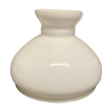 White opaline glass dome lampshade