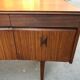 Curved teak enfilade from the 1960s in London.