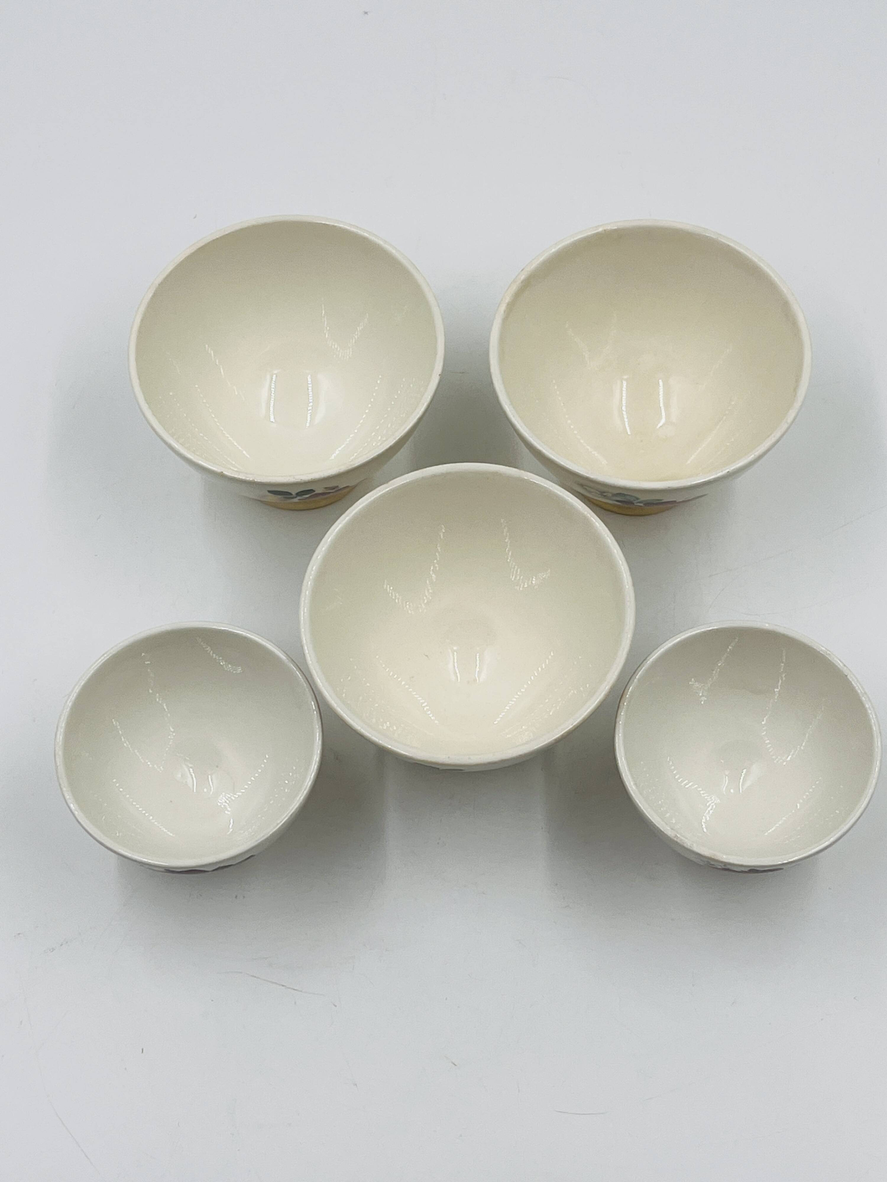 Set of 5 Boch Frères Keramis bowls
